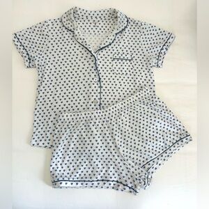 Roller Rabbit Hearts Polo Pajamas
